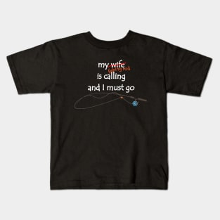 My Fishing Rod is Calling Kids T-Shirt